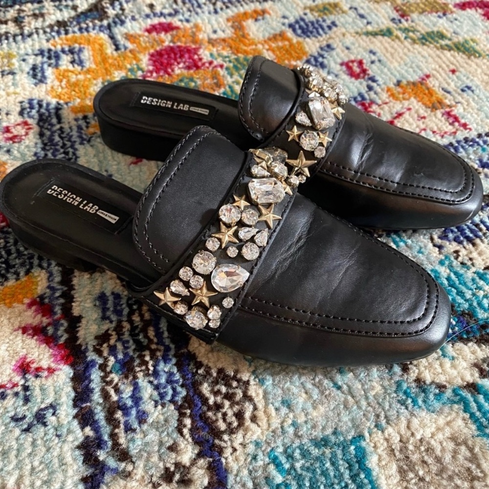 Lord & Taylor rhinestone loafers